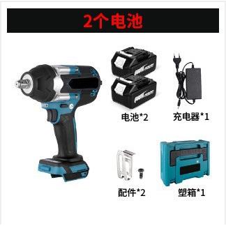 外贸爆款无刷冲击扳手大功率电动扳手带灯正反转可卸汽车电动扳手