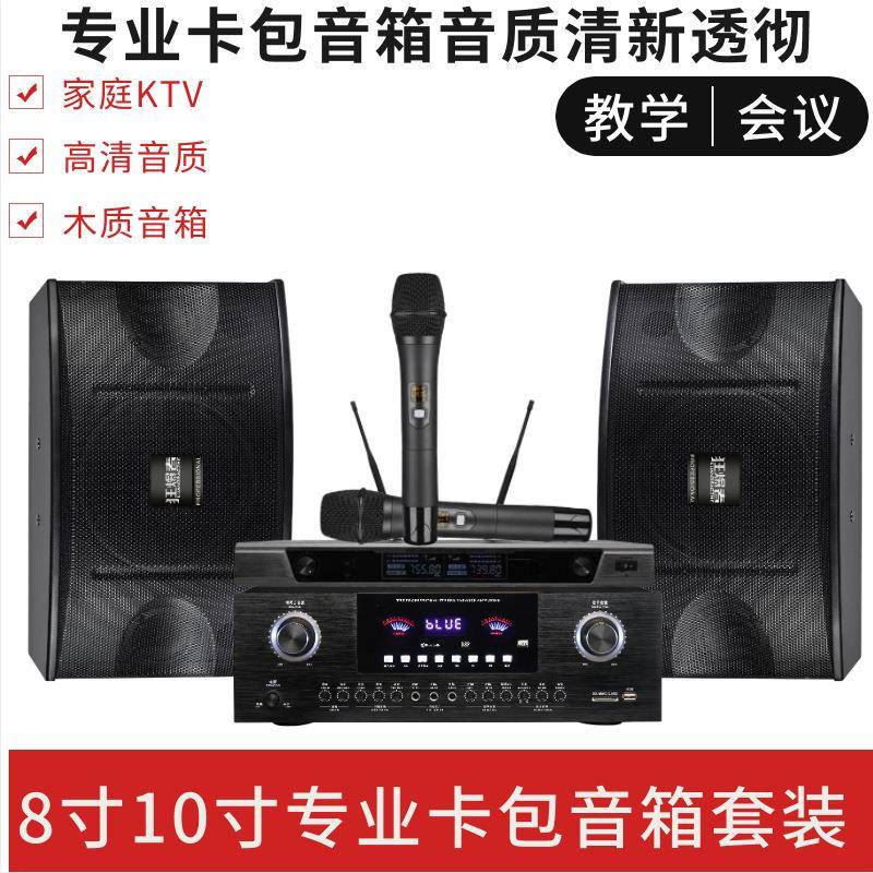 10寸大功率专业会议室舞蹈室商铺家庭KTV音箱套装壁挂音响