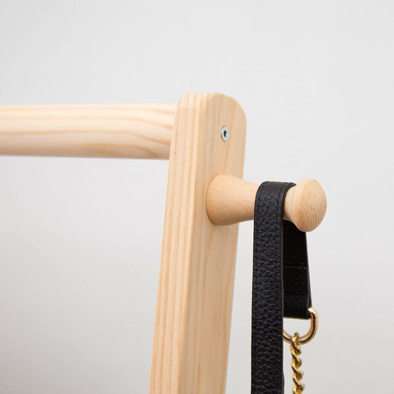 床边放衣服脏衣架落地卧室次净衣收纳隔夜衣帽架房间实木挂衣架子