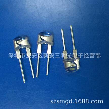 供应8mm草帽白光LED发光二极管F8大草帽白光发光二极管