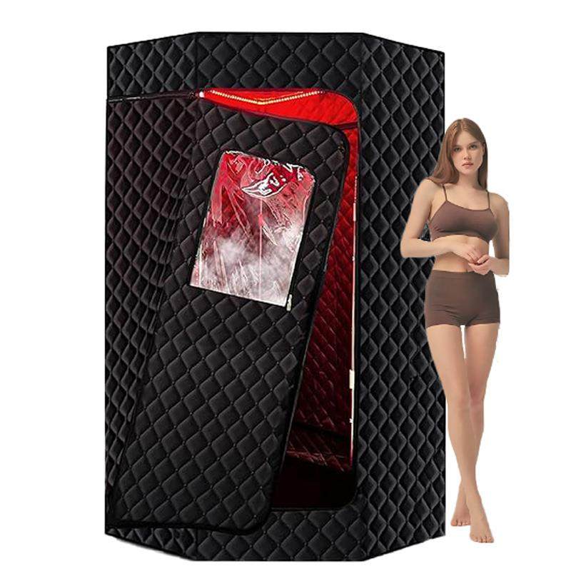 红外线汗蒸箱家用便携单人浴箱全身蒸汽湿蒸红光桑拿房sauna