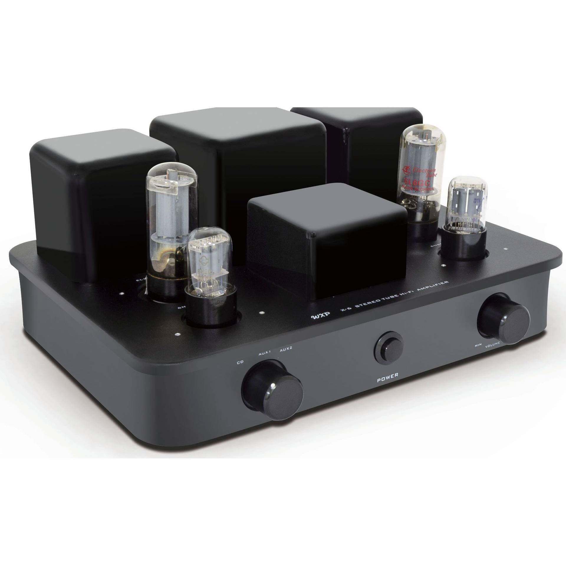 X-6合并式纯电子管功放全铝合金机箱大圆弧设计，