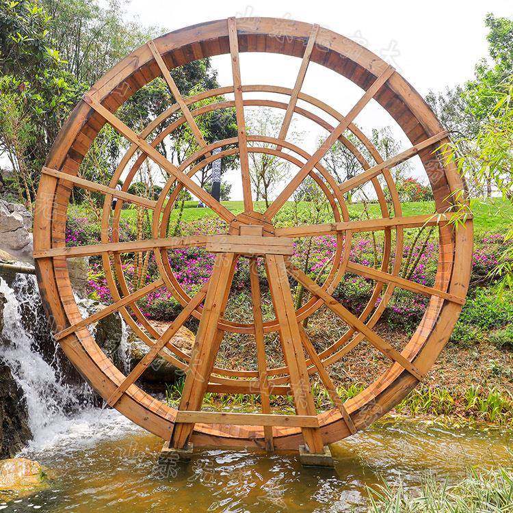 手摇木质黄河水车农庄乡村互动体验成品道具仿古园林景观筒车,特色手工艺,其他特色工艺品,淘宝优惠券,粉丝福利购,淘宝优惠卷
