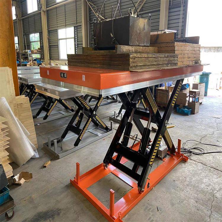 电动液压升降平台小型舞固定式移动货物仓库卸货专用剪叉式平台