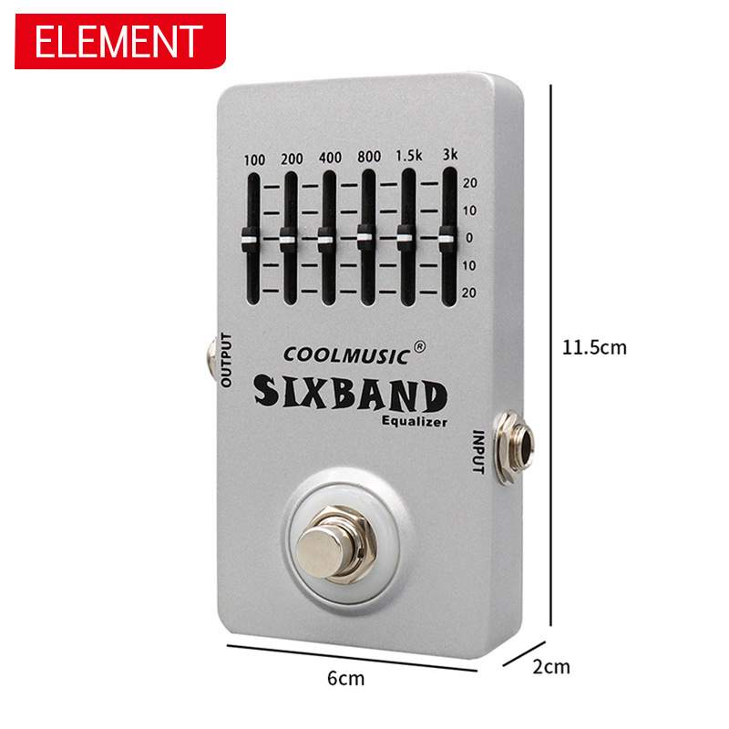 SIXBAND EQ均衡效果器 电吉他迷你单块效果器 木吉他失真效果器