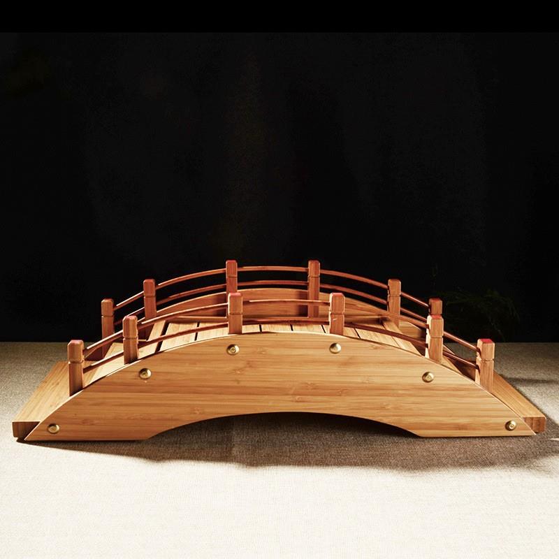 木制日式创意方杆寿司桥家居餐具寿司刺身摆放果盘装饰品