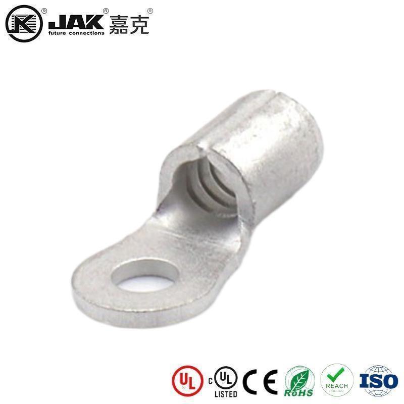 RNB3.5-4国标加厚紫铜冷压OT接线裸端子4平方焊口1mm有认证KST