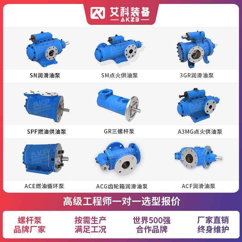 SMH120R42E6.7W23船舶主机舱燃油输送泵供油增压三螺杆泵