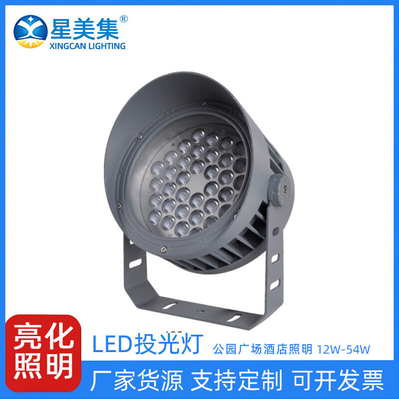 LED亮化工程绿化灯花园庭院桥梁投光灯12W18W24W36W48W54W