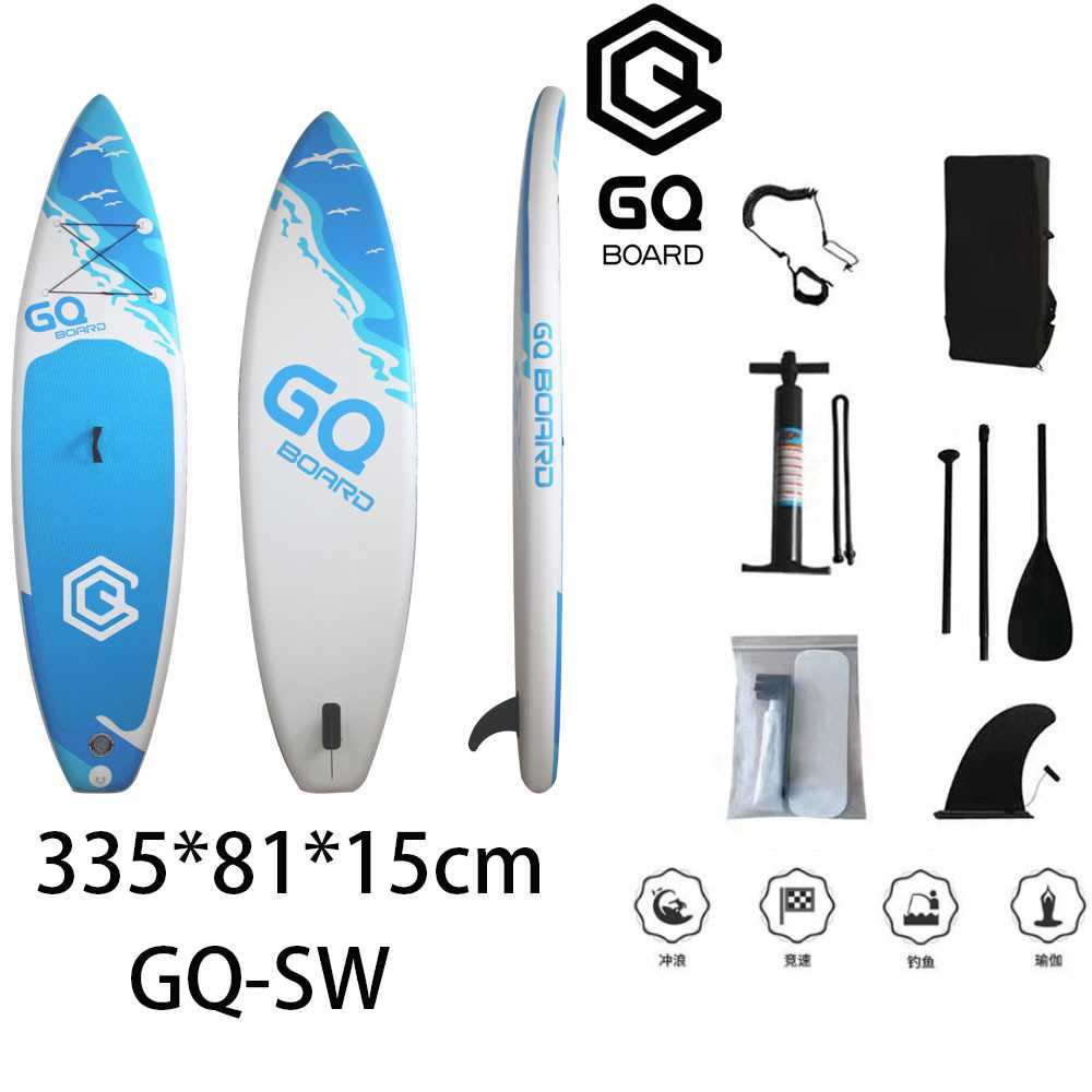 杰世/GQ 2023新款GQ-SW海浪充气冲浪板休闲桨板水上滑板漂流划水