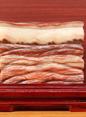 天然石材奇石摆件猪肉石22*18*10cm7152g五花肉装饰雕刻石摆件