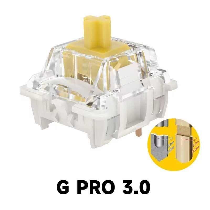 佳达隆Gpro3.0 G银G黄G白轴手润28g客制化机械键盘游戏码字轴体图片