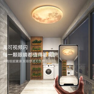 月球灯户外吸顶灯防水防虫自建房阳台灯庭院屋檐别墅大门口照明灯