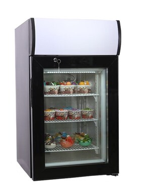 捷盛冷冻展示柜商用立式单门超市雪糕饮料迷你冷藏小型玻璃门冰柜