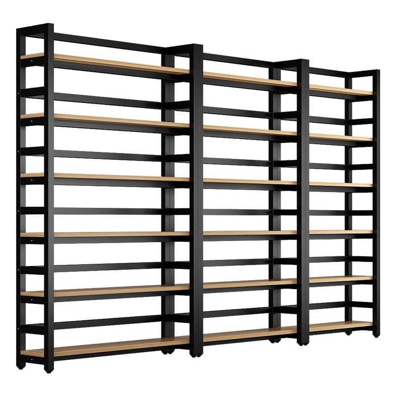 书架落地储物架子展示架简易儿童家用铁艺多层收纳钢木书柜置物架