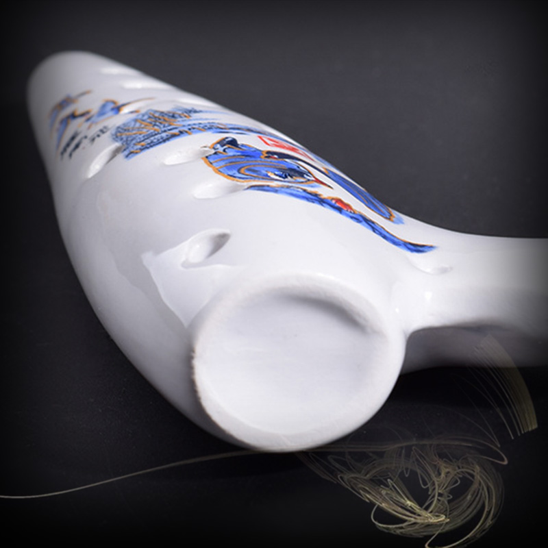 陶笛12孔高音C调初学入门迷你小瓷笛小乐器AC调名族吹奏乐器yueqi