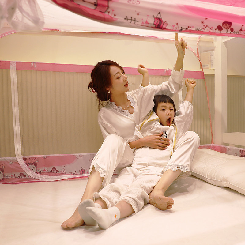 蚊帐2023新款蒙古包免安装子母床学生宿舍学校上下铺儿童单人床用,床上用品,蚊帐,淘宝优惠券,粉丝福利购,淘宝优惠卷