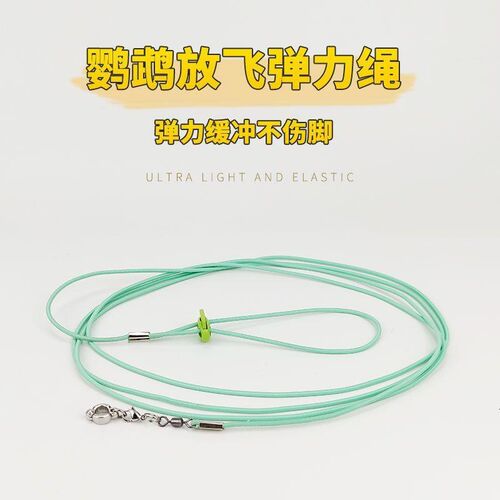 鹦鹉户外遛鸟绳八哥玄凤脚链超轻高弹力放飞绳虎皮牡丹小鸟牵引绳