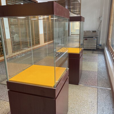 博物馆展示柜古董瓷器文物展览柜艺术雕像展柜玻璃柜台陈列柜定制