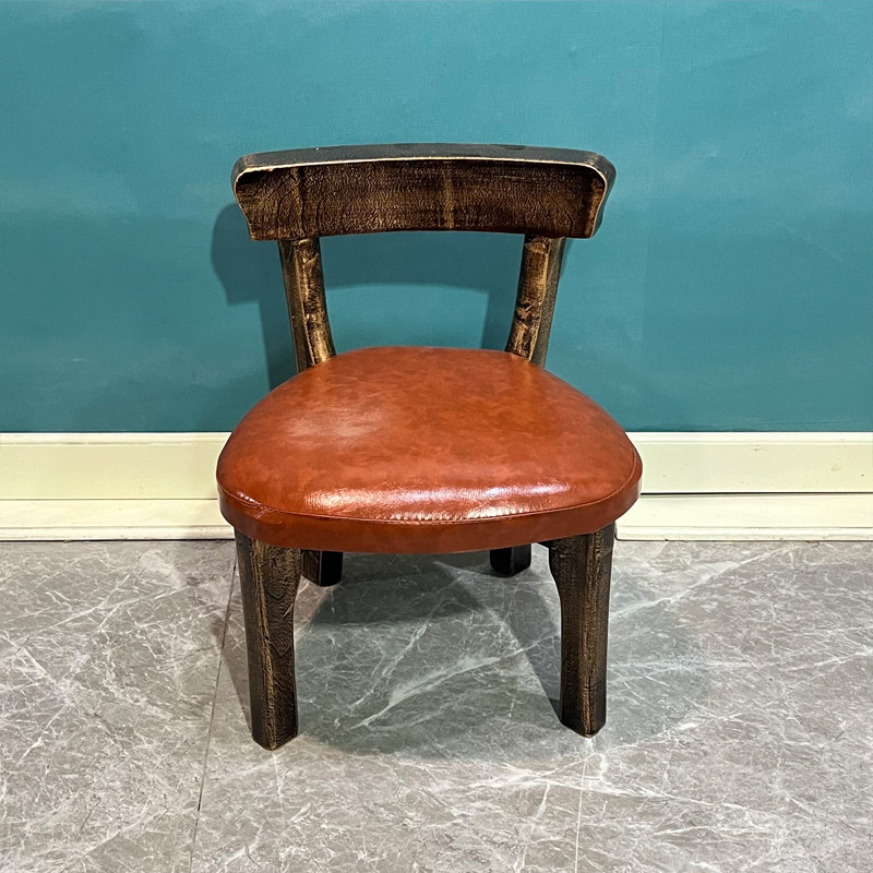 美式乡村家用儿童小椅子客厅茶几实木宝宝可爱沙发皮革矮板凳写字,住宅家具,其它椅子,淘宝优惠券,粉丝福利购,淘宝优惠卷