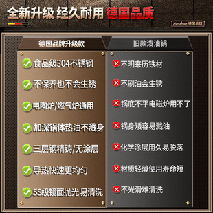 304不锈钢泼油小锅家用热油锅迷你烧油专用奶锅多功能炝淋油小锅