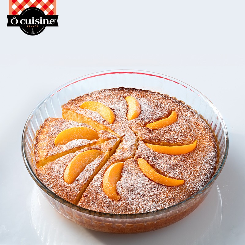 圆形蛋糕披萨烤盘微波炉烤箱专用器皿耐热耐高温玻璃盘烘焙模具