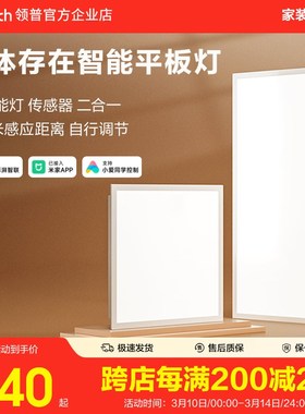 linptech领普人体存在智能面板灯集成吊顶LED平板灯厨房卫生间灯