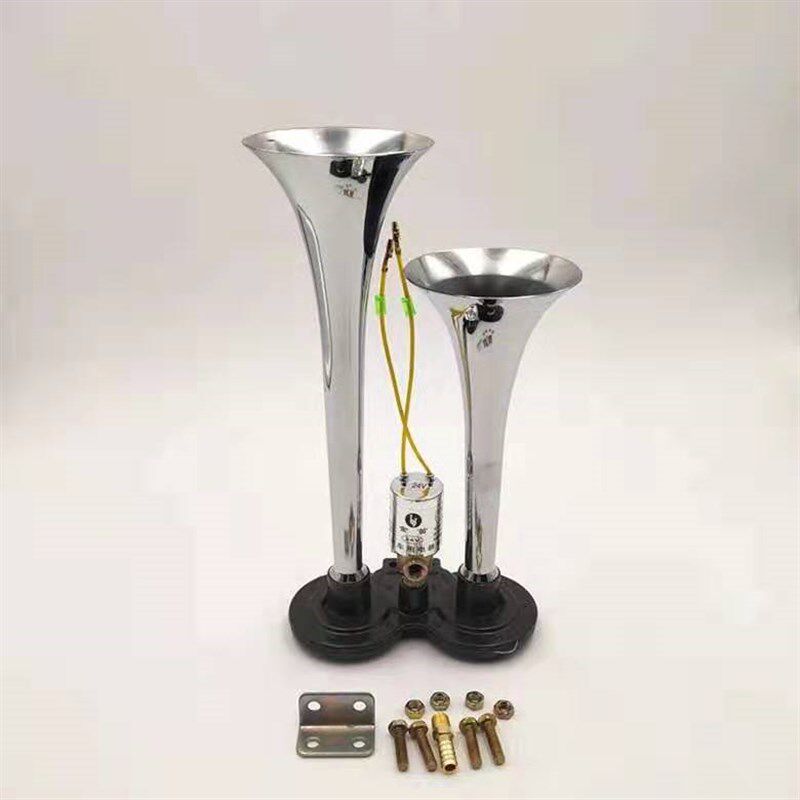 气喇叭货车汽笛喇叭12v/24v 电控气喇叭气泵刹车汽车喇叭超响