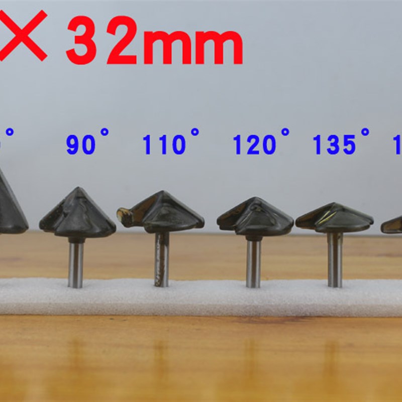 戴杰特6mmV型刀3d木工修边刀工具三维亚克力倒角倒边刀雕刻机刀