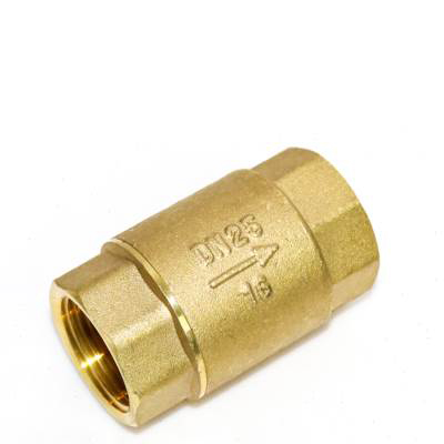 埃美柯410加厚黄铜立式止回阀加厚单向阀4分6分1寸DN15 20 25-50