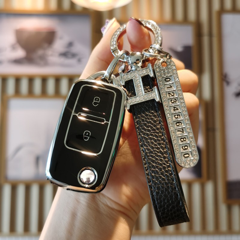 比德文M5 M6 M7 M8电动车钥匙包V7新能源电动四轮车遥控钥匙套扣