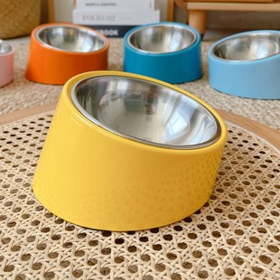 休普Super斜口不锈钢宠物碗防滑饭盆狗盆食盆饭碗法斗猫碗圆碗