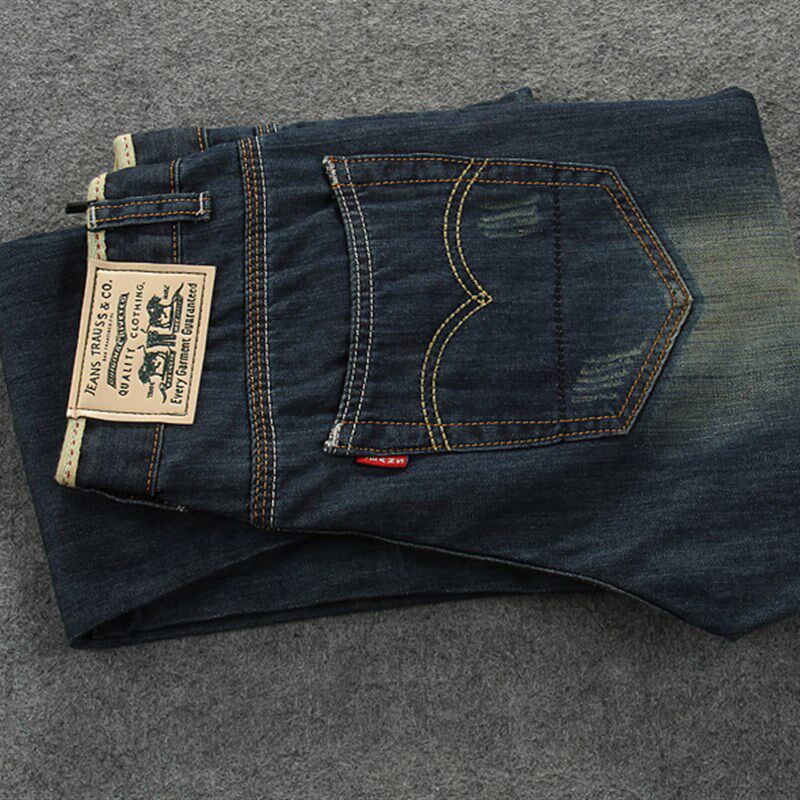 高个子牛仔裤男直筒青年修身款宽松休闲加长裤子加大码男裤120cm