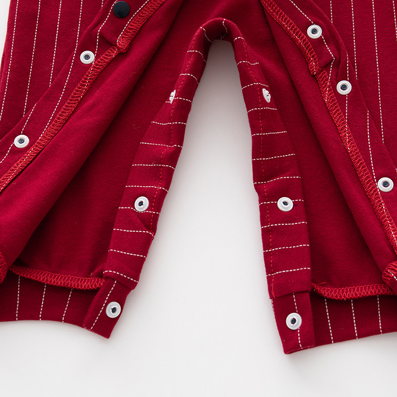 男宝宝百天周岁宴礼服抓周英伦风小西装婴儿洋气绅士连体衣春秋