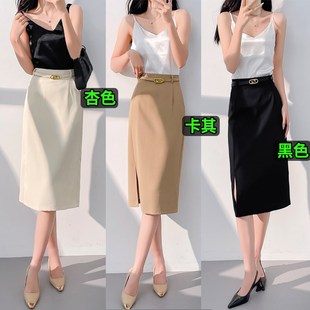 大码胖mm上班族穿搭女夏季轻熟风半身裙西装裙答辩穿搭OL职业裙子