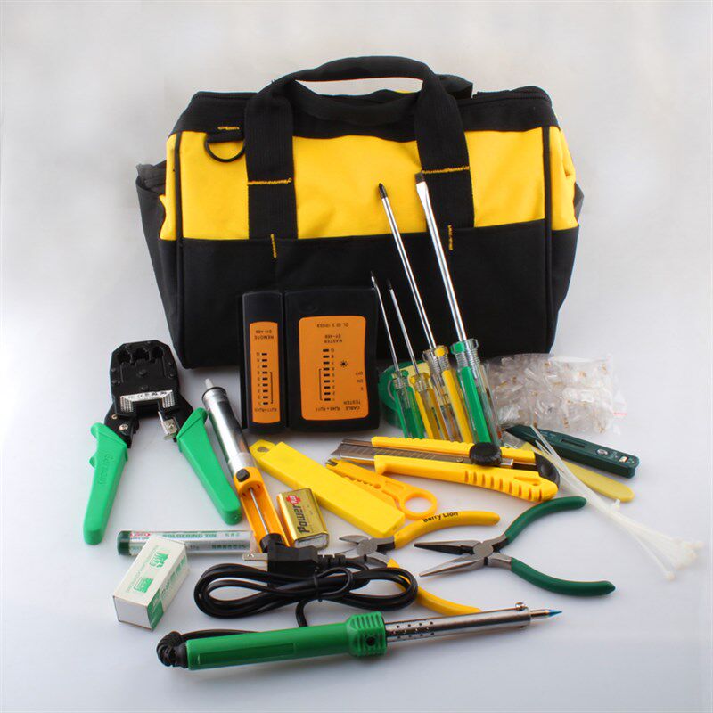 包邮 网络维修工具套装电烙铁 万用表 网线钳电脑家用组套工具包