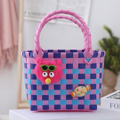 宝宝宴满月空盒子结婚伴娘伴手礼袋手提包编织包儿童生日周岁礼盒