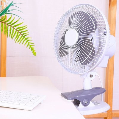 风扇夹式大号桌面插电有线家用宿舍床上摇头小型电风扇台式办公室