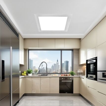 暗装方形卡扣厨卫灯嵌入式厨房浴室卫生间厕所防水雾吸顶LED灯具