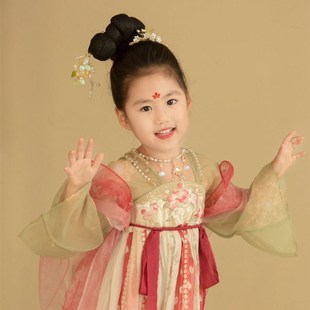 小郡主女童汉服唐代秋季新款古装小女孩古风儿童公主高级感汉元素