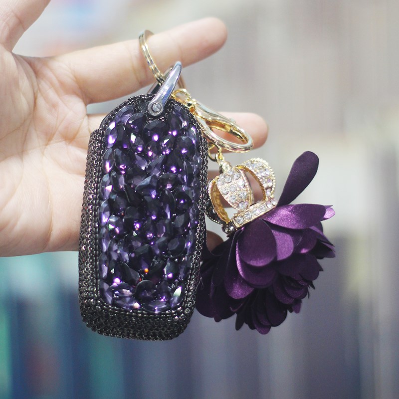 专用大众途锐钥匙套女士镶钻汽车钥匙包扣2019款创意可爱保护壳