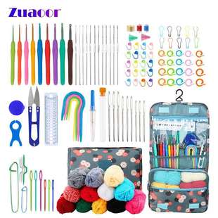 帆布卷包钩针收纳包手工编织工具配件彩色钩针现货速发 新款