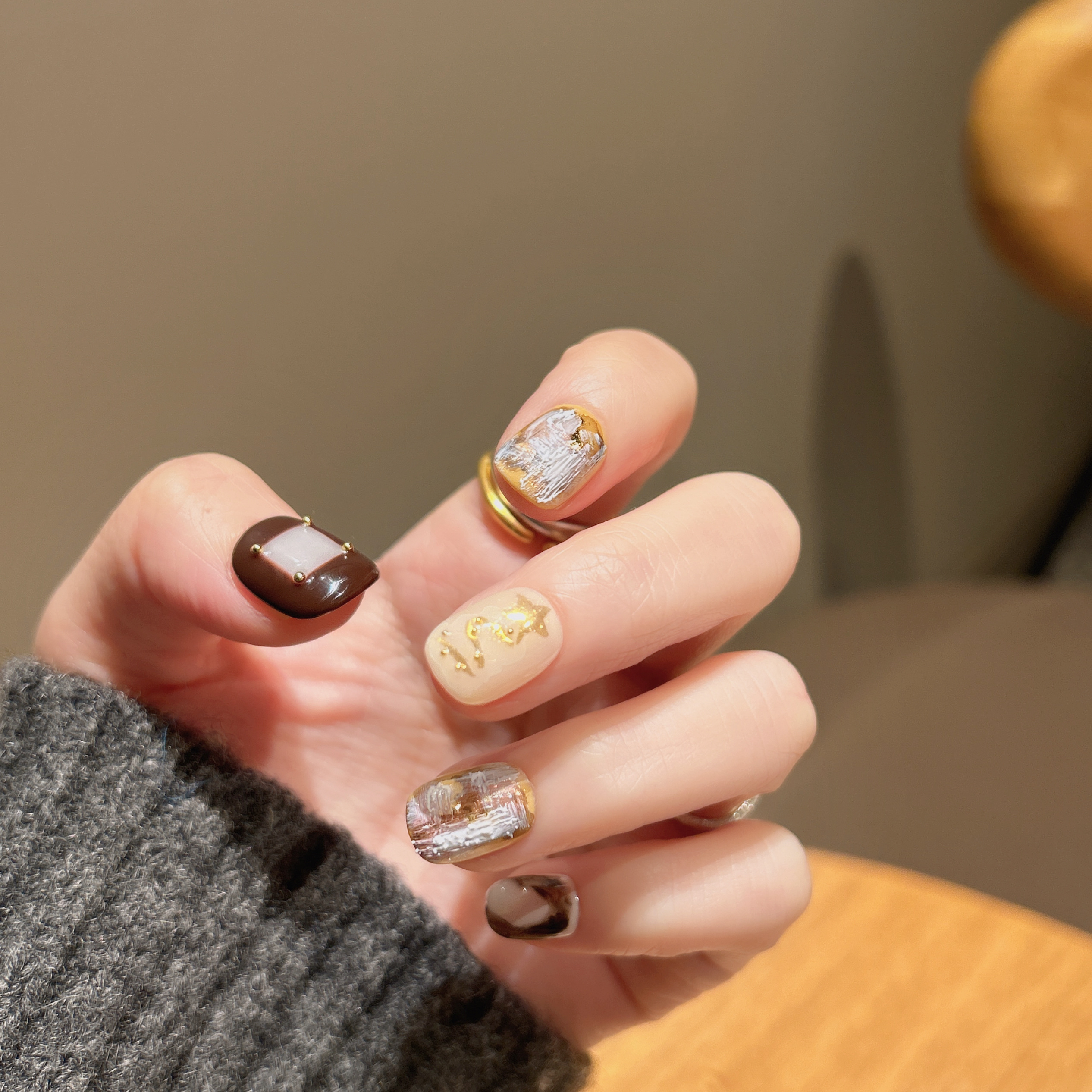 Foromance.【圣诞巡游】圣诞新年限定款 短甲 纯手工穿戴甲