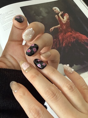 Foromance.【沙漠玫瑰】法式中古Vintage玫瑰沙画晕染