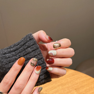 Foromamce.【暮色梅酒】梅子酒色微醺感 扁甲友好 纯手工 穿戴甲