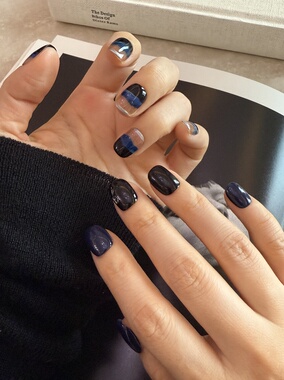 Foromance.【小夜曲】黑蓝摩卡色渐变AB鸳鸯版 短甲