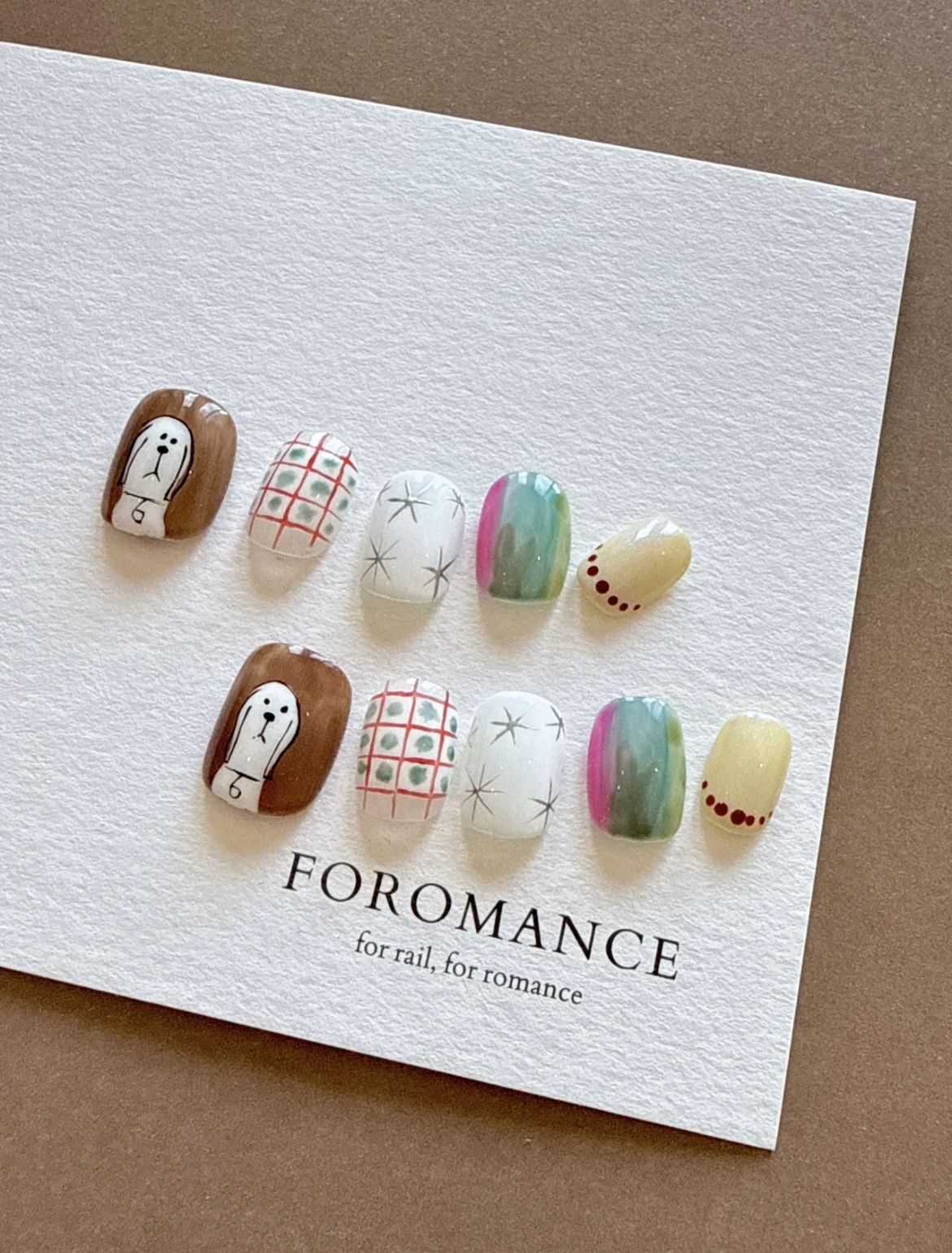 Foromance.双11专享·【怪天气】可爱小狗 彩虹手绘 可爱ins风