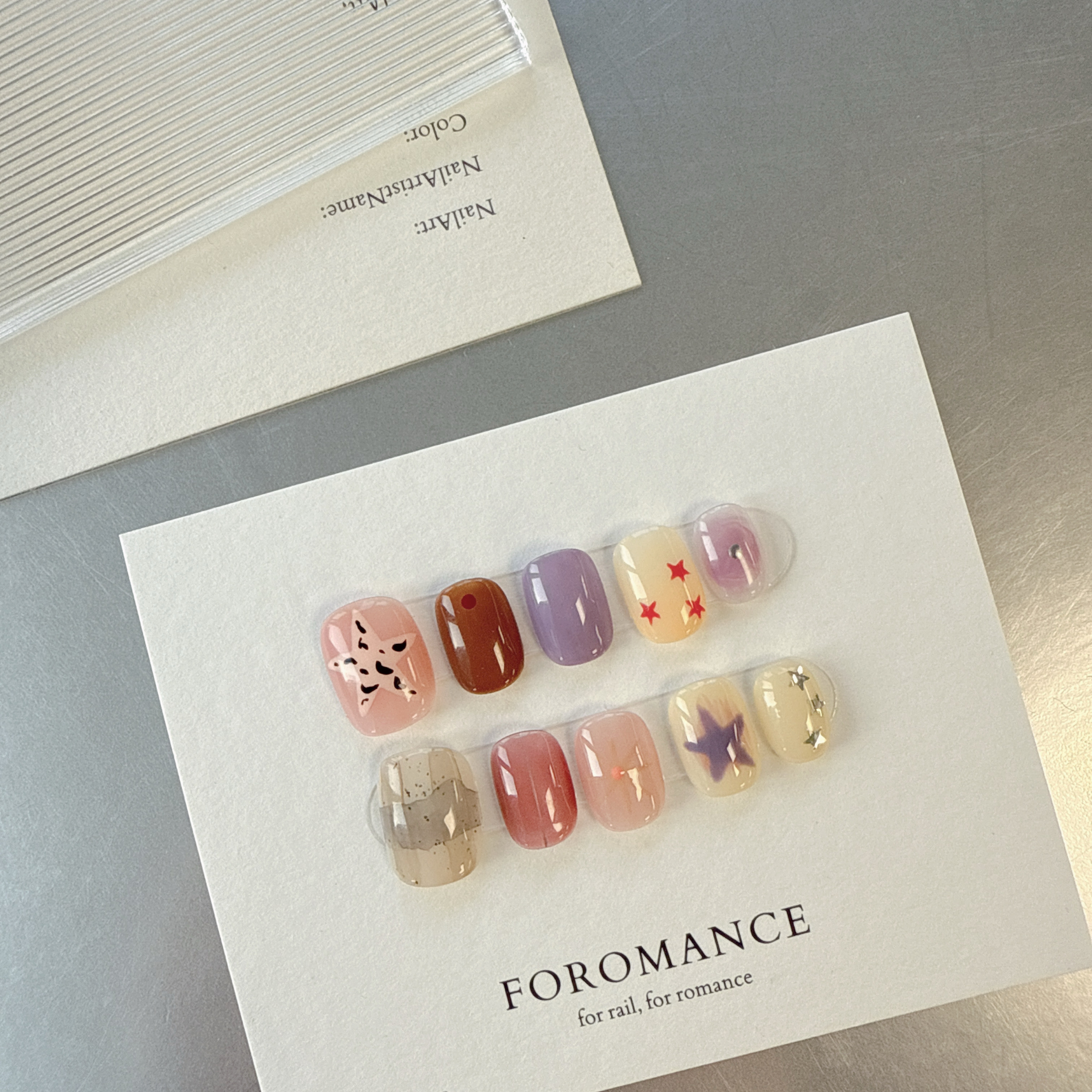 Foronamce.【派大星】Q弹布丁色 海星手绘 穿戴甲
