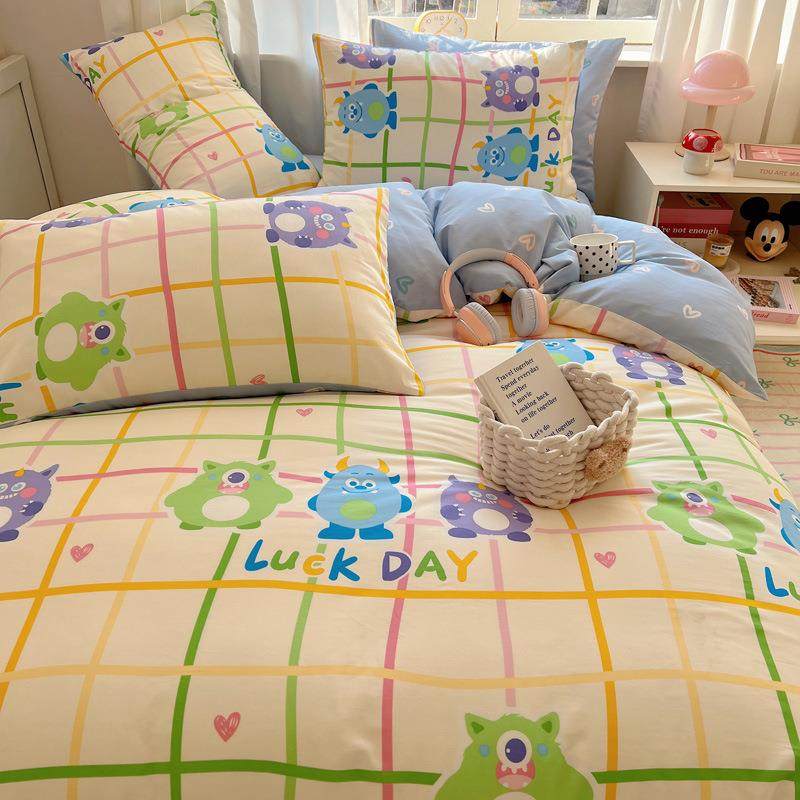 儿童全棉床上四件套2025新款纯棉宿舍单人被套罩床单床品四季通用,生活电器,缝纫机配件,淘宝优惠券,粉丝福利购,淘宝优惠卷