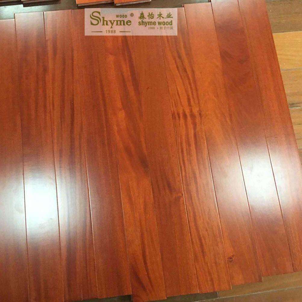 全实木地板南美红影金檀实木地板免龙骨直铺封蜡木地板